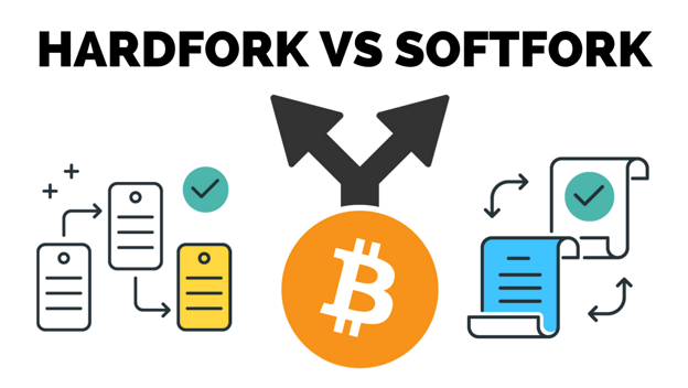 hard fork and soft fork in blockchain